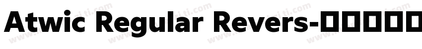 Atwic Regular Revers字体转换